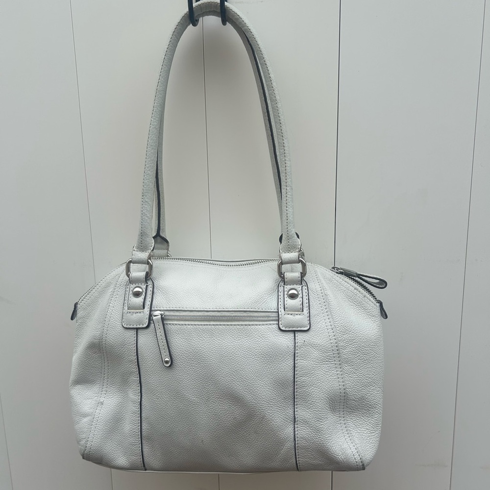 Tignanello everyday med size shoulder bag in white leather